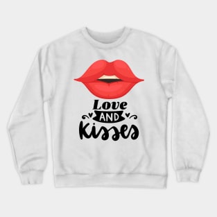 Love and Kiss Lovers Crewneck Sweatshirt